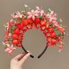 Cloth Ethnic Style Flower Headband Headdress Simulation Flower Hair Band  Ladies/Girls