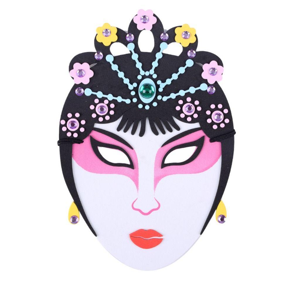 Beijing Opera Chinese Style Mask Handmade Diy Material Package Parent Child Toys