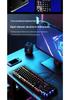 Семицветная светящаяся проводная USB-игровая клавиатура G100