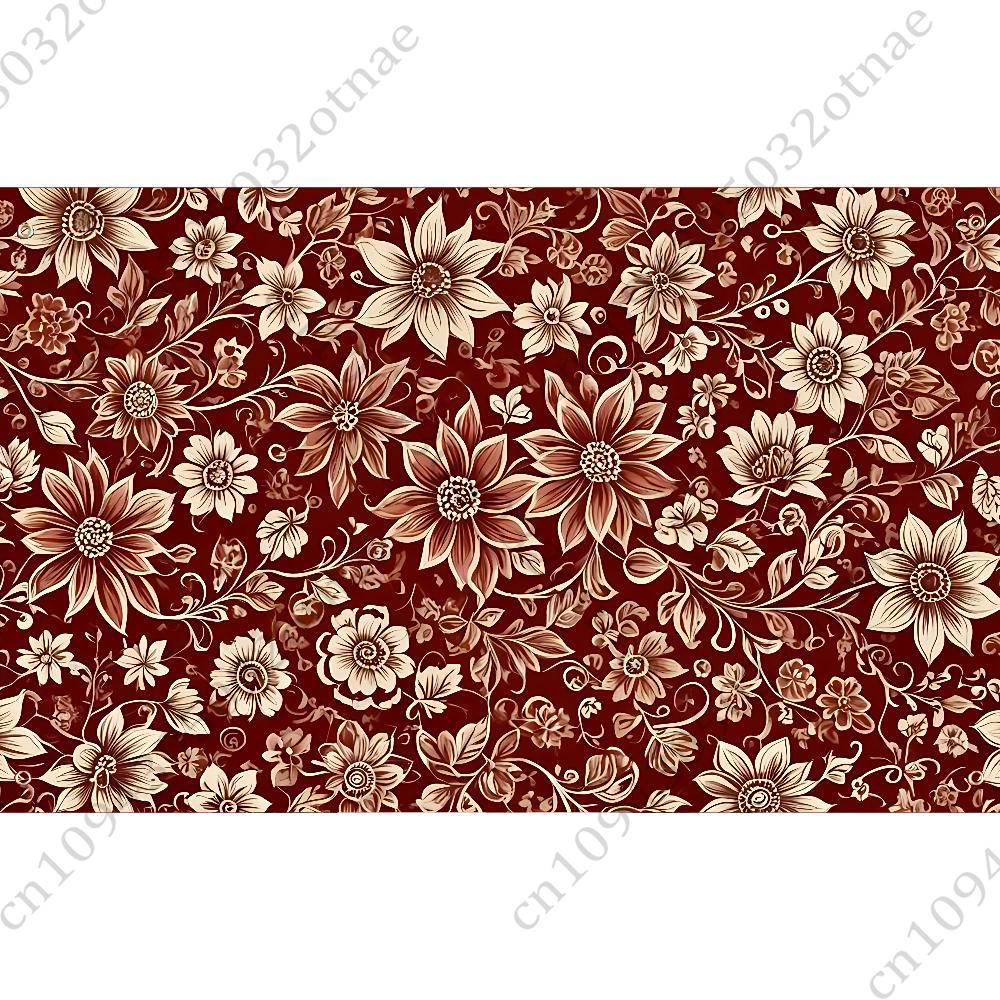 Персидский Ковер Цветочный Узор Флаг Гобелен Забавный Баннер Для Комнаты в Общежитии Спальни Садовой Гостиной Настенное Искусство Декор Вечеринки