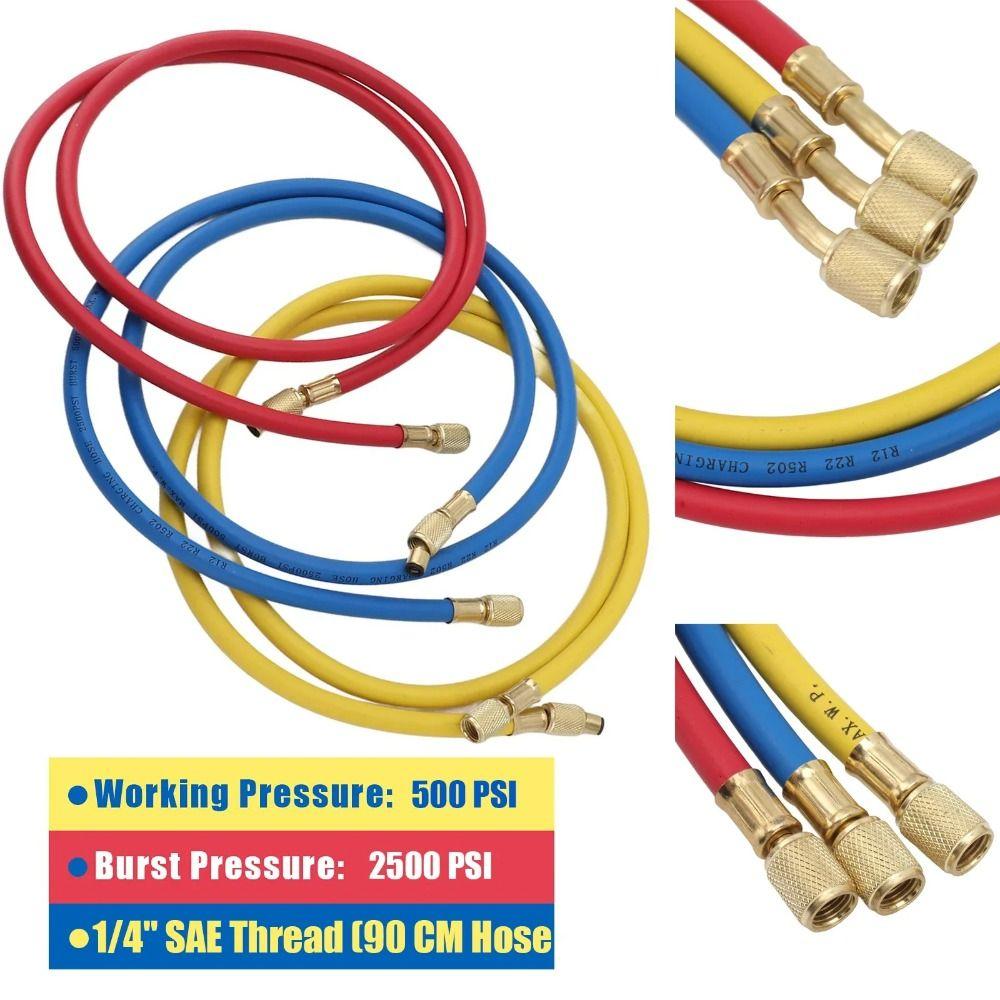 3 Way R410A Manifold Gauge Set  for R410a R22 R134a R404a Refrigerant