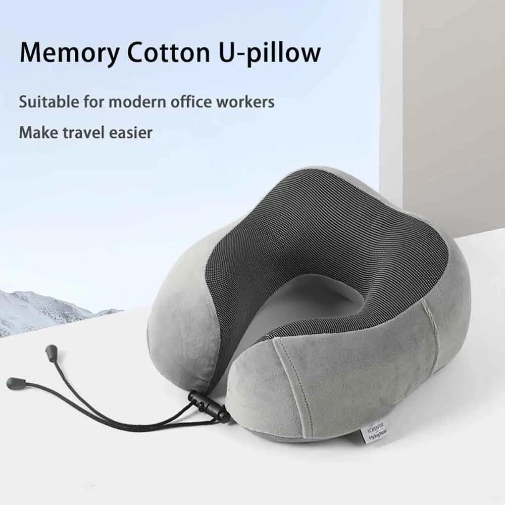 Soft Neck Support Cushion Lightweight Airplane Neckrest Pad Travel Neck Guard Pillow  Men Women