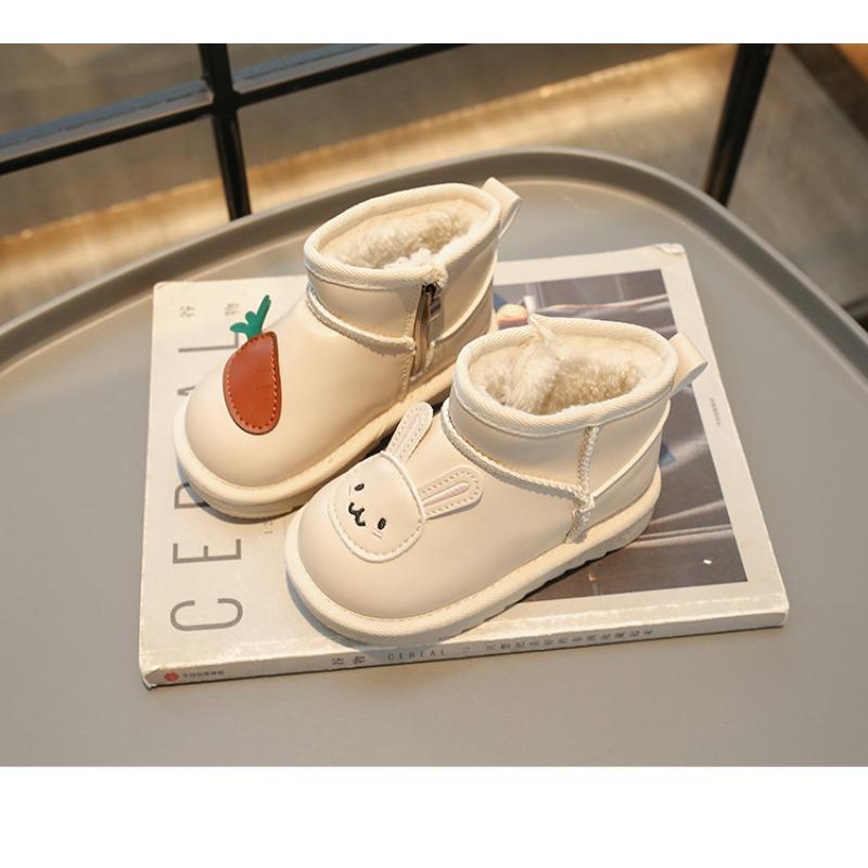 Корейская версия милые детские зимние ботинки зимние новые теплые детские ботинки короткие ботинки
