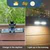 3 Light Modes Outdoor Courtyard Lamp Human Body Sensing LED Solar Light Solar Clip Light  Garden