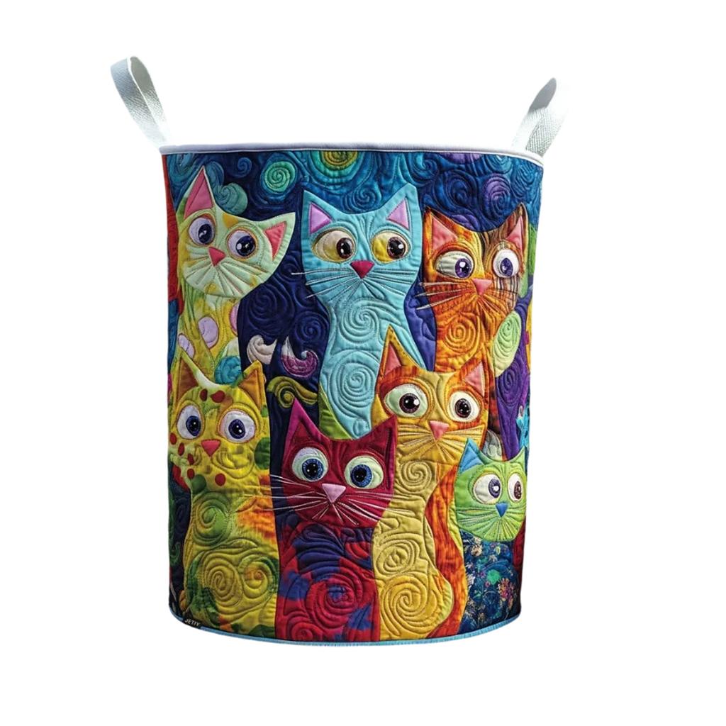 Круглая корзина для белья, Домашняя корзина для хранения, Корзина для белья, Корзина для хранения, Тканевая корзина для хранения, Корзина для хранения большой вместимости 16*22 дюйма