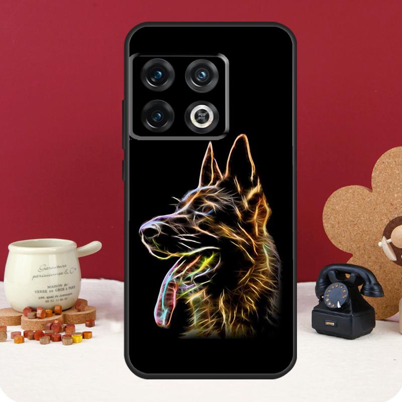 Cartoon German Shepherd Dog Cover For OnePlus 13R 13 12 12R 11 10 Pro 8T 10T OnePlus Nord 4 CE 2 3 Lite N10 N20 N30 Case