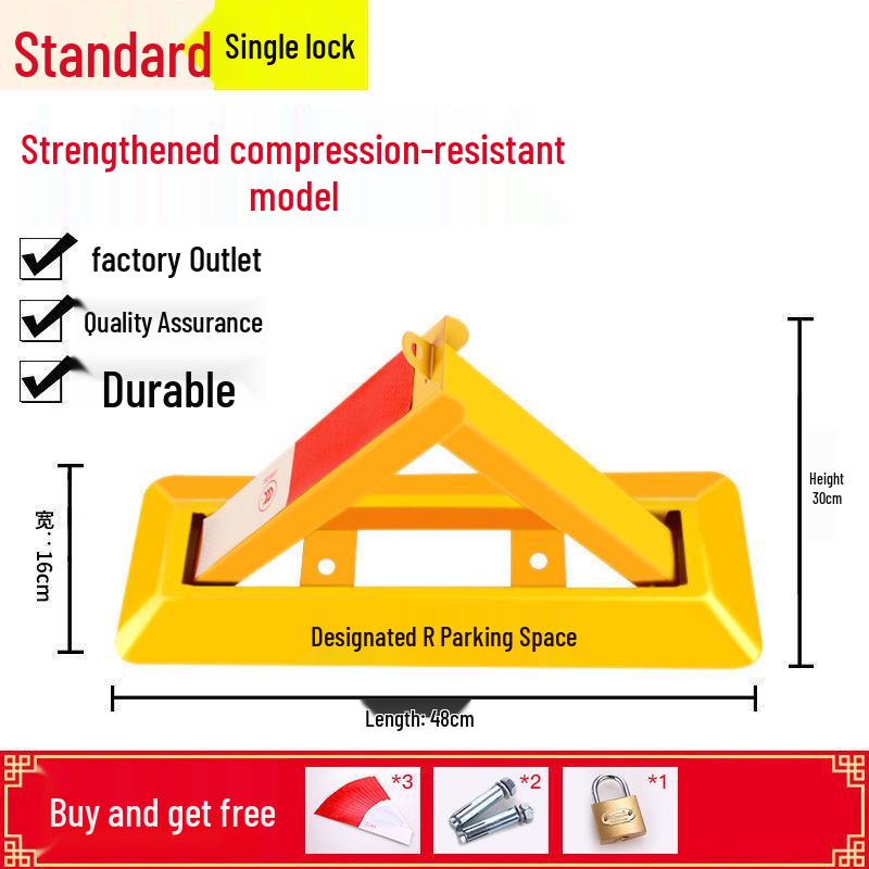 Сверхпрочный треугольный напольный замок для парковочного места для гаражей