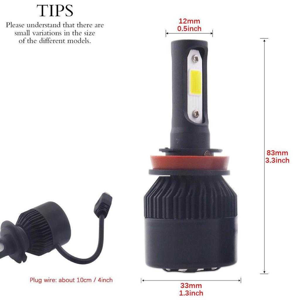 1 пара светодиодных автомобильных фар теплого белого света. Черный корпус S2.10000LM автомобильные светодиодные фары H4 H1 H7 H8 H9 H11 H16 9005 HB3 9006 HB4 3000K 4300K ​​6000K