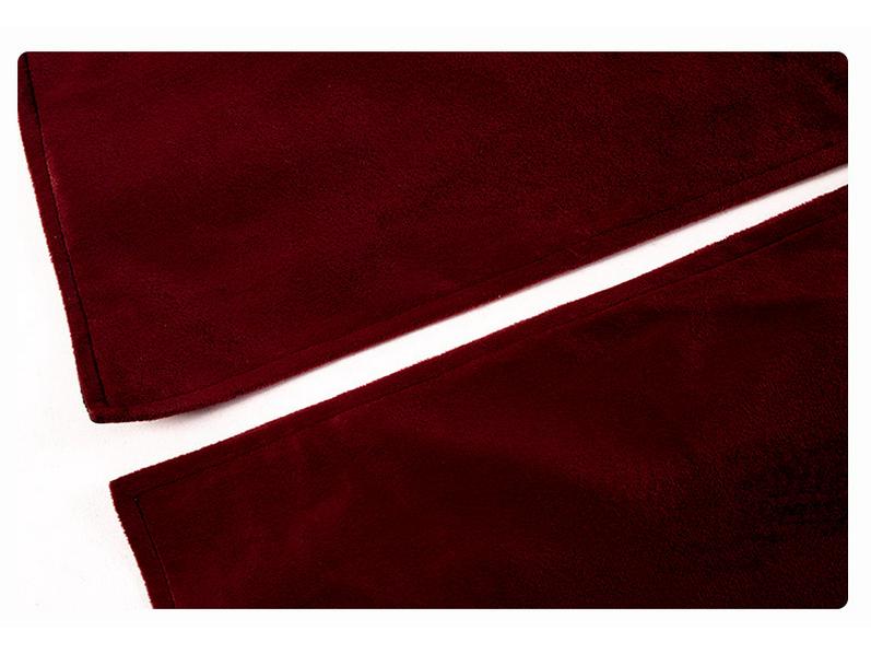 Мужское бордовое пальто средней длины в стиле ретро-панк со стойкой (Издание 2025 г.)