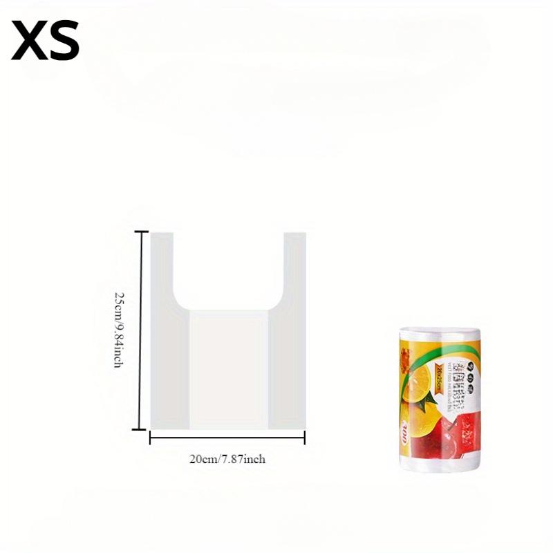 Набор из 300 прозрачных одноразовых пакетов для хранения продуктов, подходит для супермаркетов, магазинов шаговой доступности, кухонь и ресторанов
