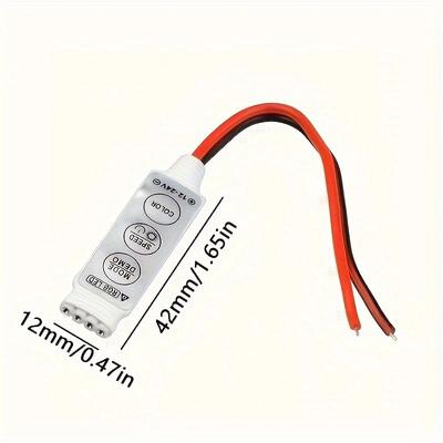 1 шт. Мини LED RGB контроллер-диммер 5-24 В с 3 кнопками для светодиодных лент RGB 5050/3528/2835/5730/5630/3014 SMD