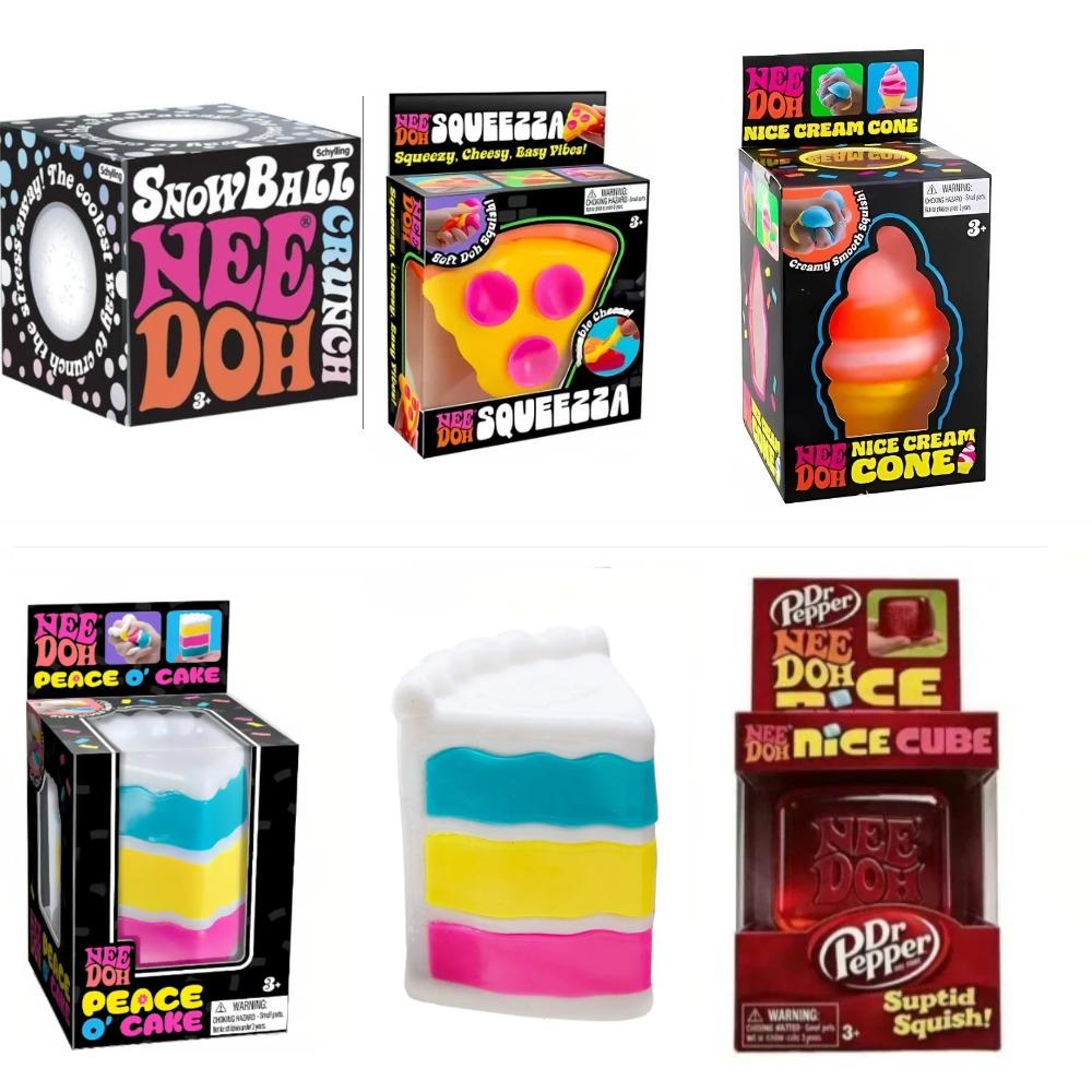 Новый бестселлер Schylling Nee Doh Nice Sicle Сенсорный куб, Пушистая модель-игрушка для снятия стресса при тревоге и для концентрации