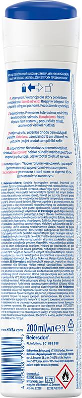 Nivea Men Black&White Fresh Antiperspirant Spray 72H 200ml