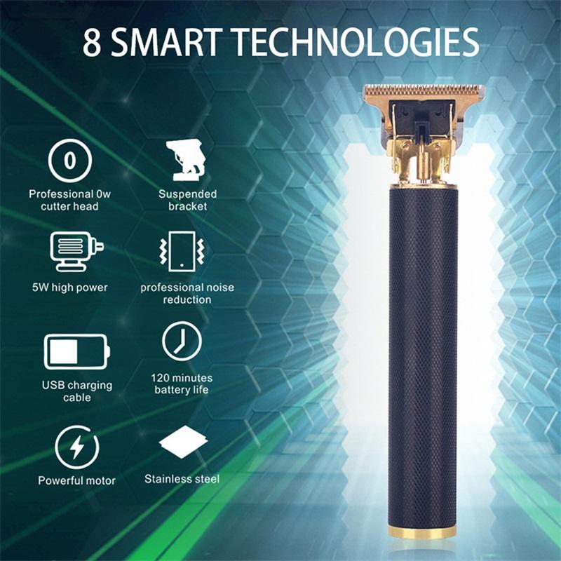 НОВАЯ USB-машинка для стрижки волос Парикмахерская Профессиональный электрический триммер для волос Бритва Триммер для бороды 0 мм Мужская машина для стрижки волос NW011