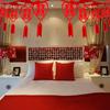 DIY Chinese Marriages Hanging Banner Chinese Style Wedding Room Sticker  New Year Party Decorations