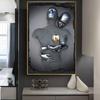 Abstract Romantic Lover Statue Canvas Paintings Heart Metal Posters Prints Wall Art Pictures for Living Room Wall Decor Cuadros