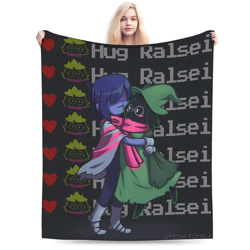 Игровое ПО Deltarune Теплые одеяла Детские и взрослые Плюшевое покрывало Уютная гостиная Фланелевая простыня Чехол для дивана-кровати