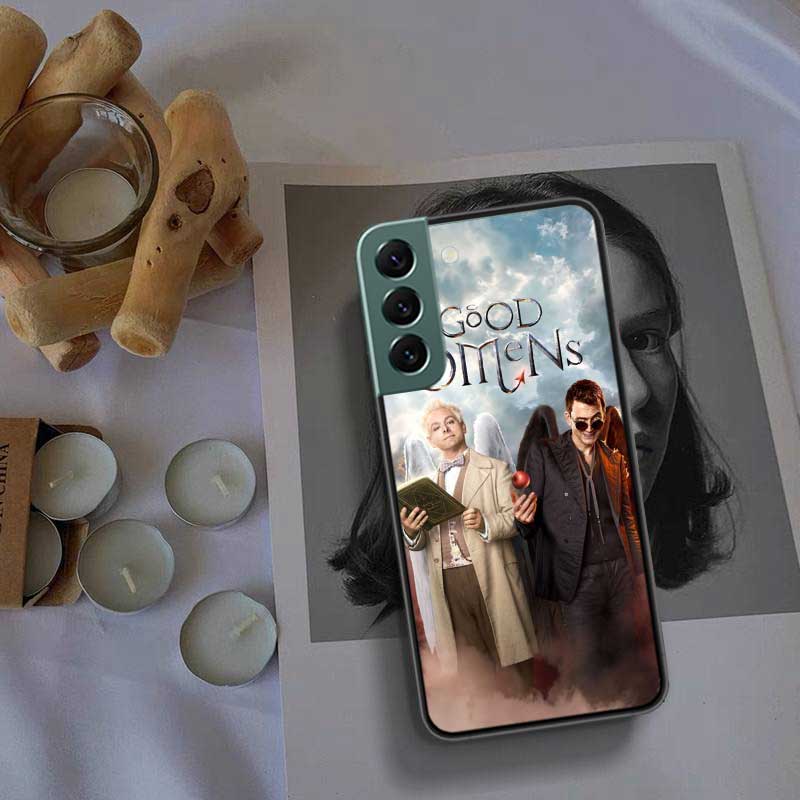 Чехол для телефона Good Omens для Samsung Galaxy S22 S25 Ultra S21 S10 Plus S26 Edge S20 S23 S24 FE Чехол Силиконовый Мягкий ТПУ Прозрачный