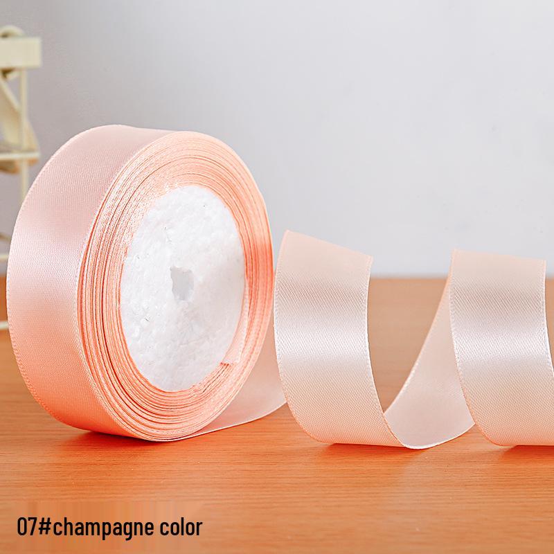 Полиэстеровая атласная лента 2,5 см для подарочной коробки и аксессуаров для волос