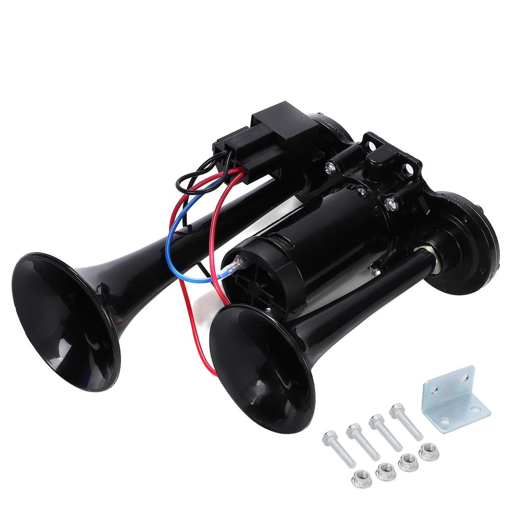 Loud Yankee Horn for Large Loud Integrated Air for Light and Aftermarket Includes Bracket All Trucks, Pump, Air-Operated, Compressor, Built-in, Cars,
