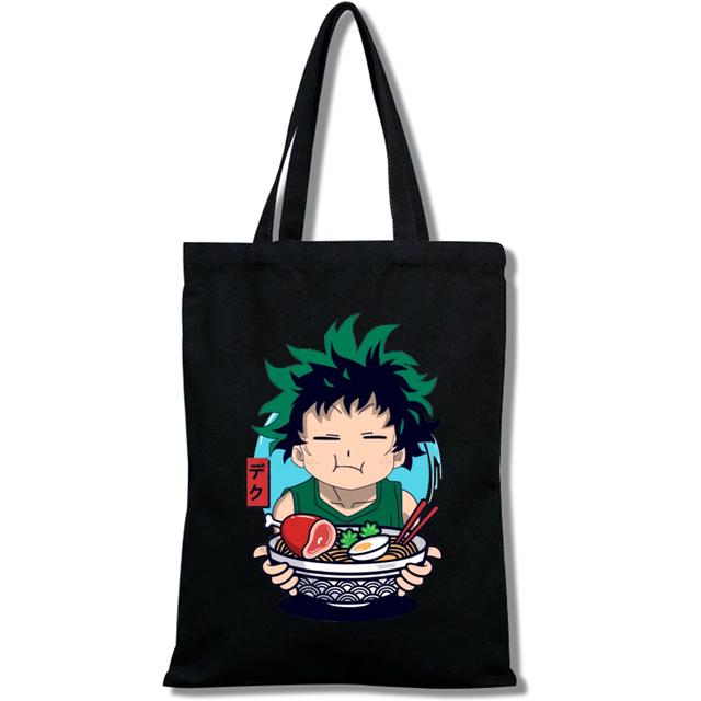 Boku No Hero My Hero Academia Deku Bakugou Большая сумка-тоут с мультяшным принтом для девочек Сумки для покупок Повседневная мода