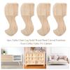 4pcs Hand Carved   Wood Furniture Legs Coffee Table TV Cabinet Sofa Foot