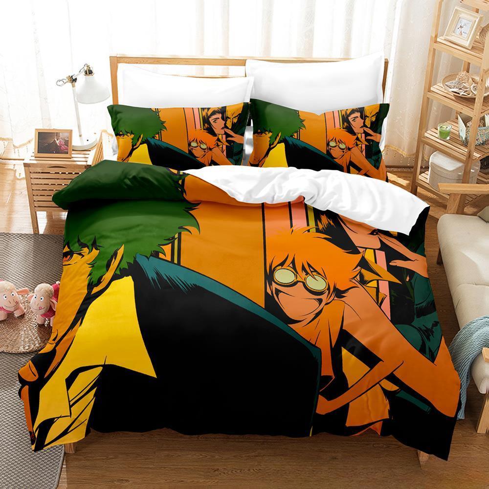 Новый комплект постельного белья Cowboy Bebop, односпальная кровать, двуспальная кровать размера «king-size», комплект постельного белья для взрослых и детей, комплект простыней с 3D-игрой