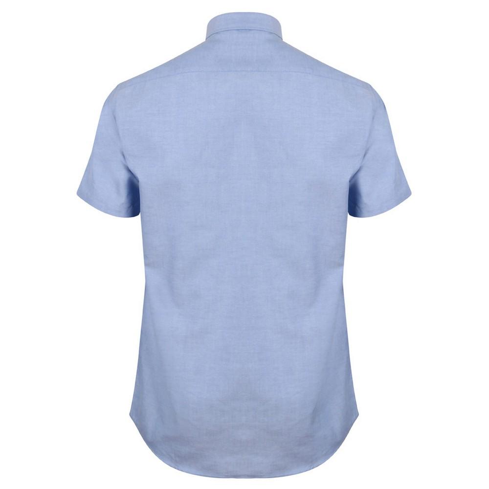 Henbury Mens Modern Short Sleeve Oxford Shirt