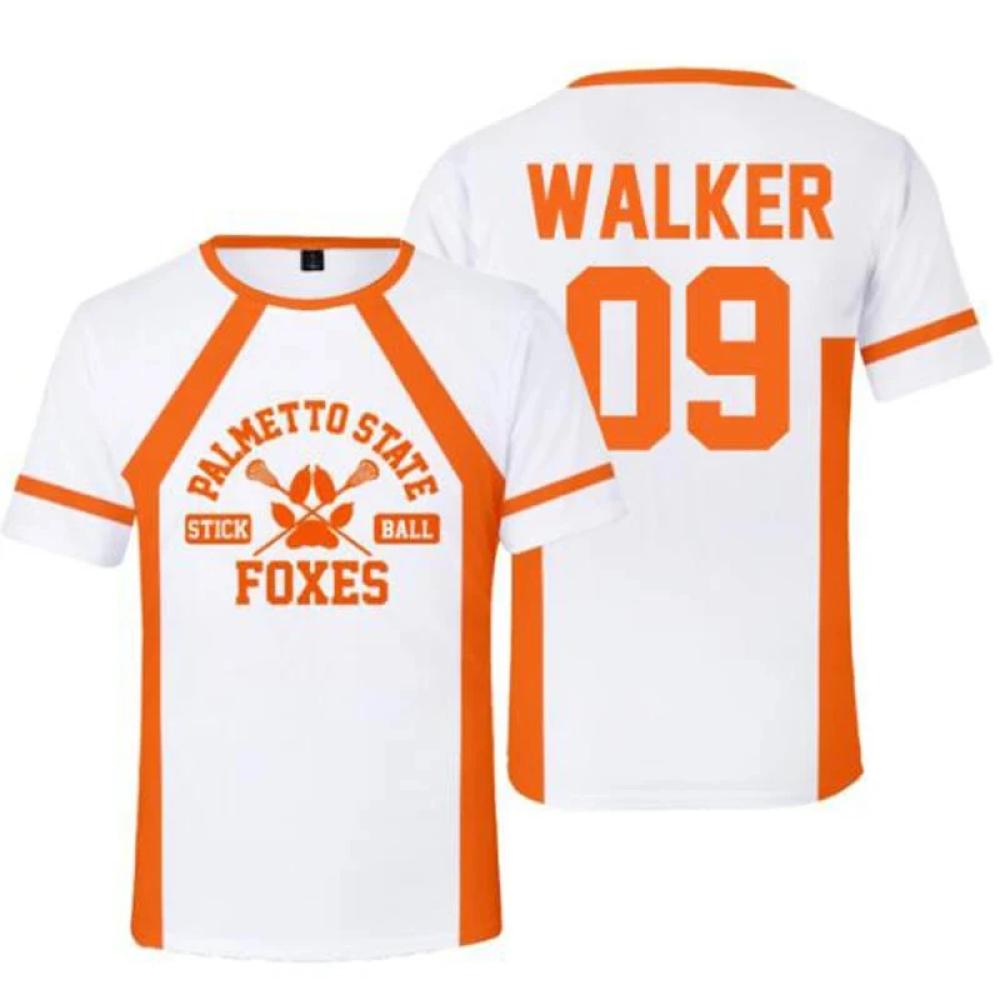 2024 Новинка The Foxhole Court Palmetto State Foxes Lacrosse Jersey Косплей Wilds Minyard 3d Футболка Мужская/женская с коротким рукавом Детские футболки