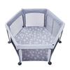 Nippon Child Care Washable and Foldable Playpen Cloud 5 Months 1 Piece (Gray) ~ (x 1)