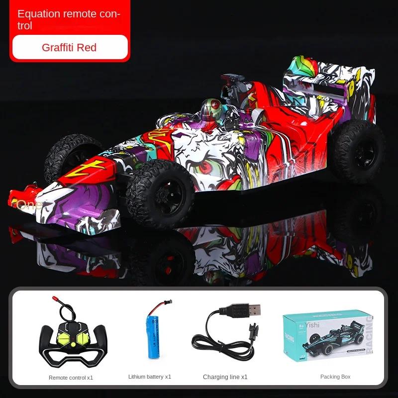 Новый мини-автомобиль с дистанционным управлением F1, перезаряжаемый движущийся гоночный прочный 2,4G, высокоскоростной спортивный автомобиль для дрифта для мальчиков, детские игрушки, подарки