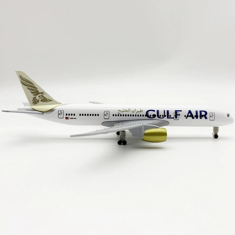 1/400 20СМ Сплав Модель Самолета Самолет B787 Gulf Air 787 Металлическая Модель Самолета Подарок Для Украшения Интерьера Дома