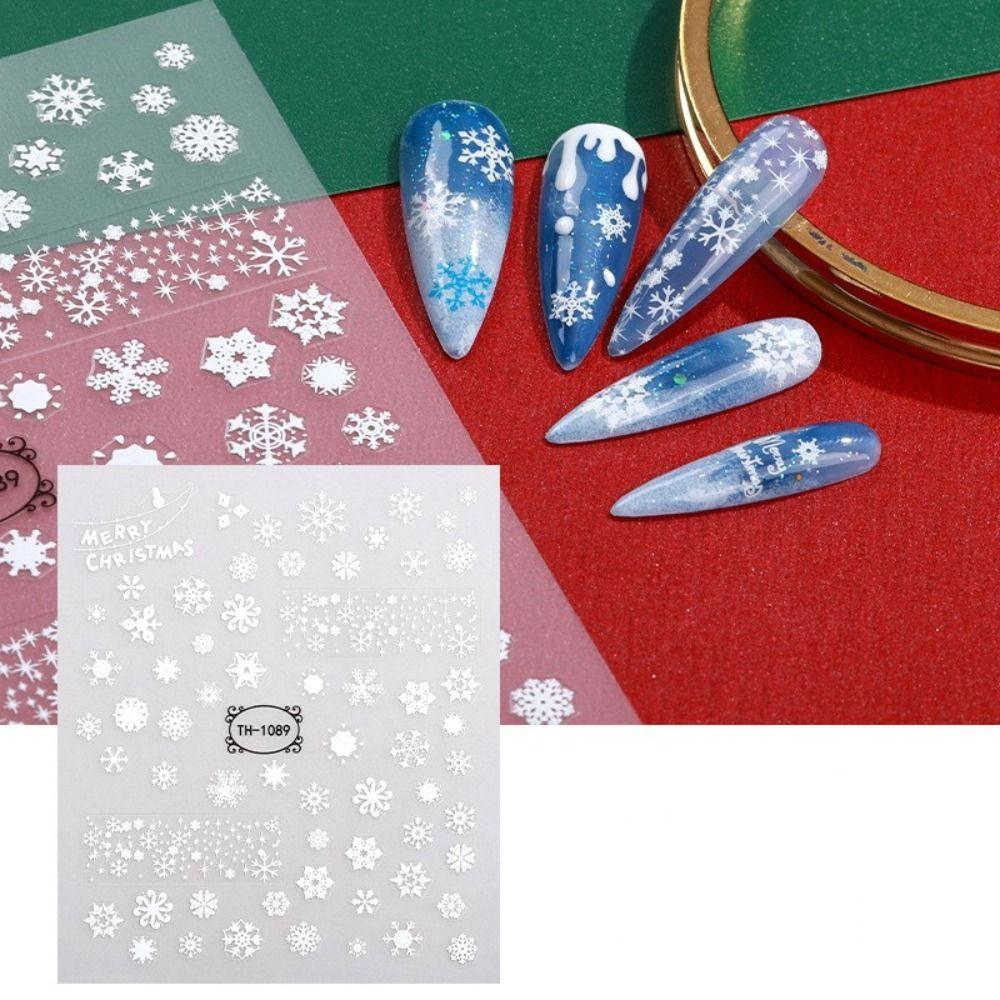 Claus Manicuring DIY Foils Nail Decals Nail Decoration Christmas Nail Sticker Nail Art Sticker