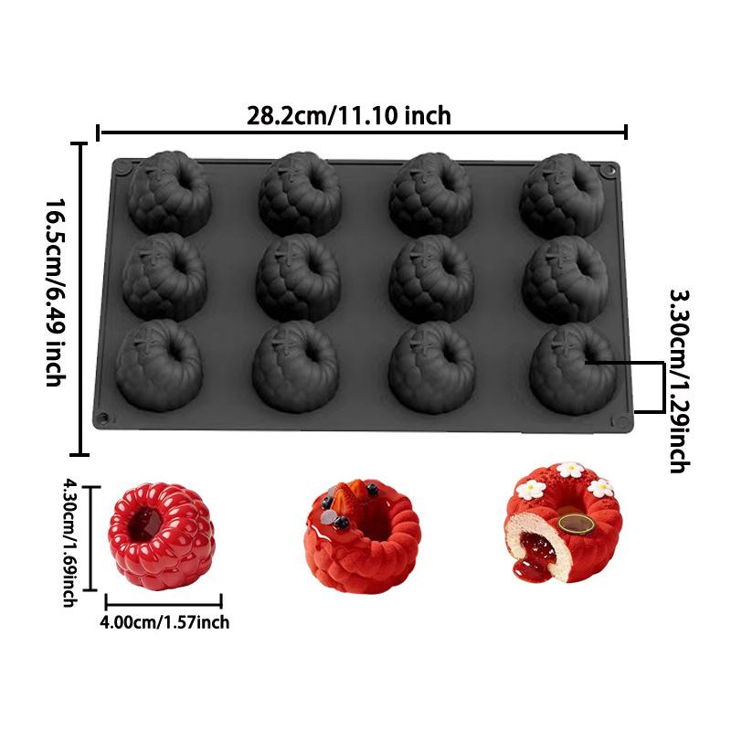 Silicone Fruit Series Mold Non Stick Surface Perfect For Baking Mousse Jelly Chocolate Diy Dessert Making