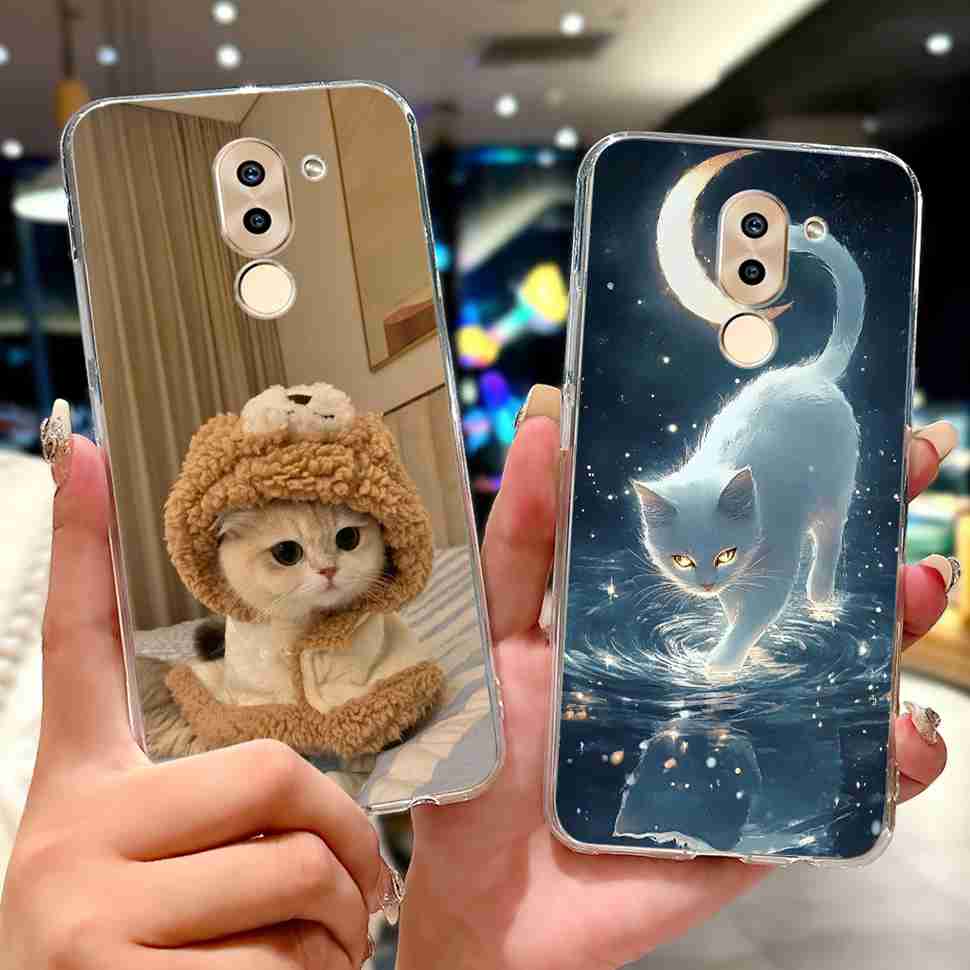Чехол для Huawei Honor 6X BLN-AL10 Милый Мультяшный Рисунок Мягкий Силикон ТПУ Чехол для Honor 6X 6x BLN-L21 5.5" Популярные Кошки Чехол