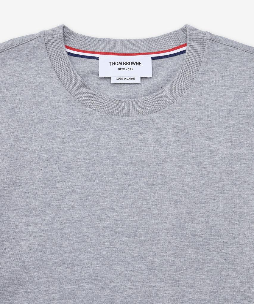 Tombeulaun Oversized Long Sleeve Rwb Trim T-Shirt - Light Grey / Mjs289A00042055