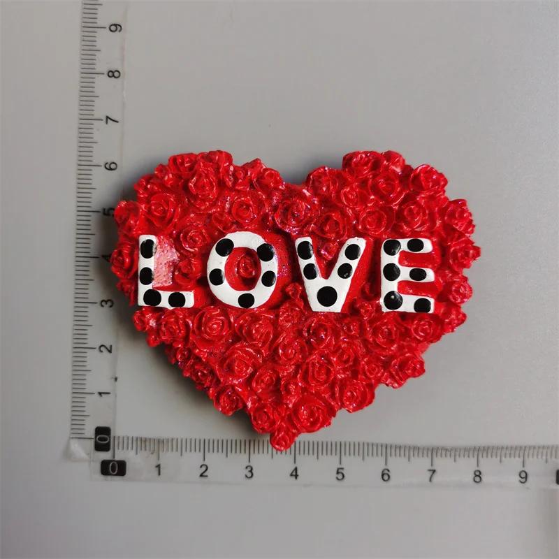 Kawaii Heart Flower Греция Heat Tiger Магнит на холодильник Хэллоуин Lip Shap Милая наклейка Магнитный домашний декор Подарки для детей Mun