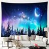 Natural Forest Trees Tapestry Fantasy Star Pendant Room Decoration Landscape Tapestry Bedroom Living Room Decoration