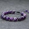 Natural Amethyst Bracelet For Women Men Grade A 6mm 8mm 10mm 12mm Purple Beads Braclet Valentine Day Present Jewelry