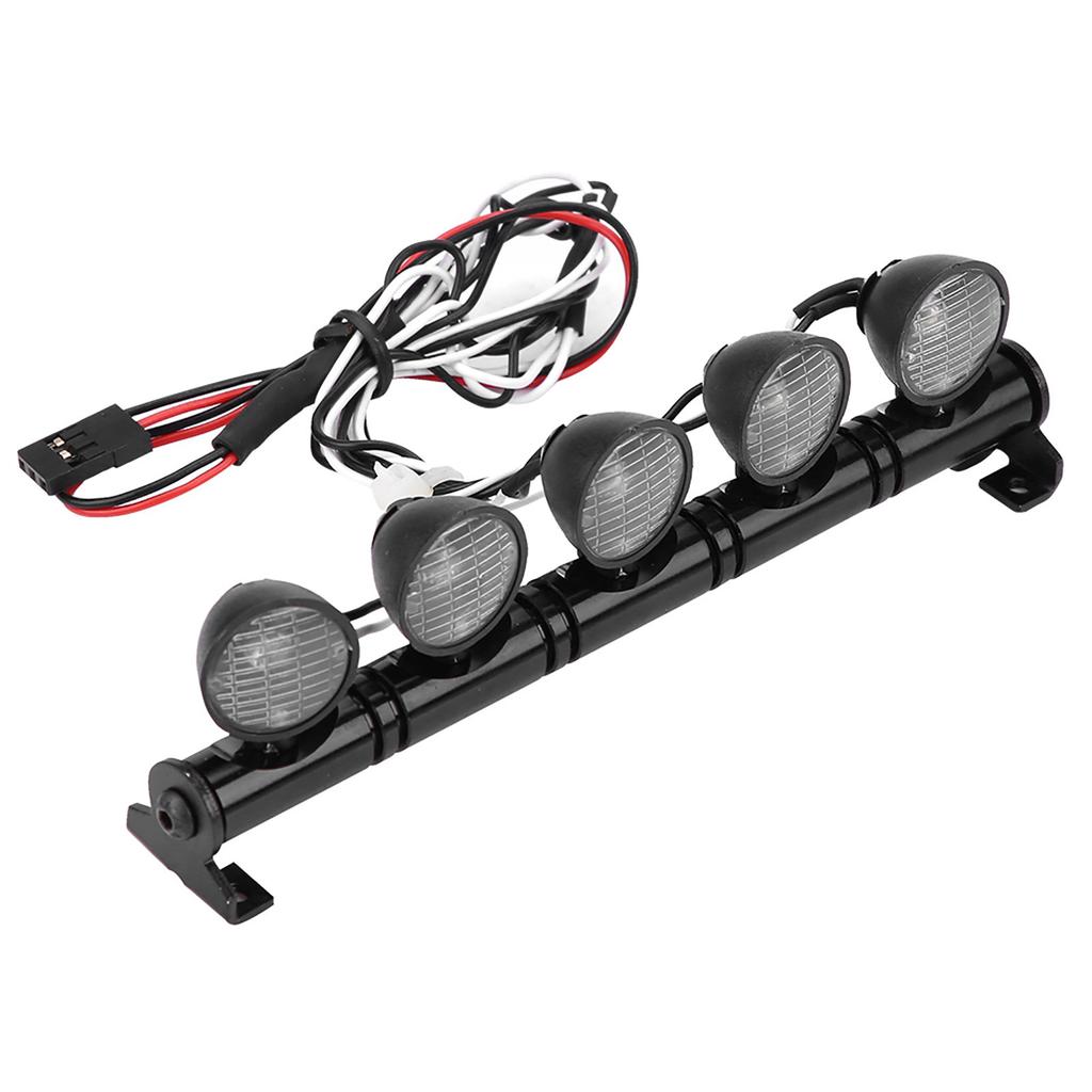 5 LEDs Light Bar Headlight Lamp Accessory Part for AXAIL Scx10 Traxxas RC Car