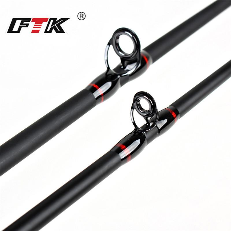 FTK Вращающаяся удочка, черная и красная, 99% карбоновая, сверхтвердая удочка, 3-секционная удочка с наживкой