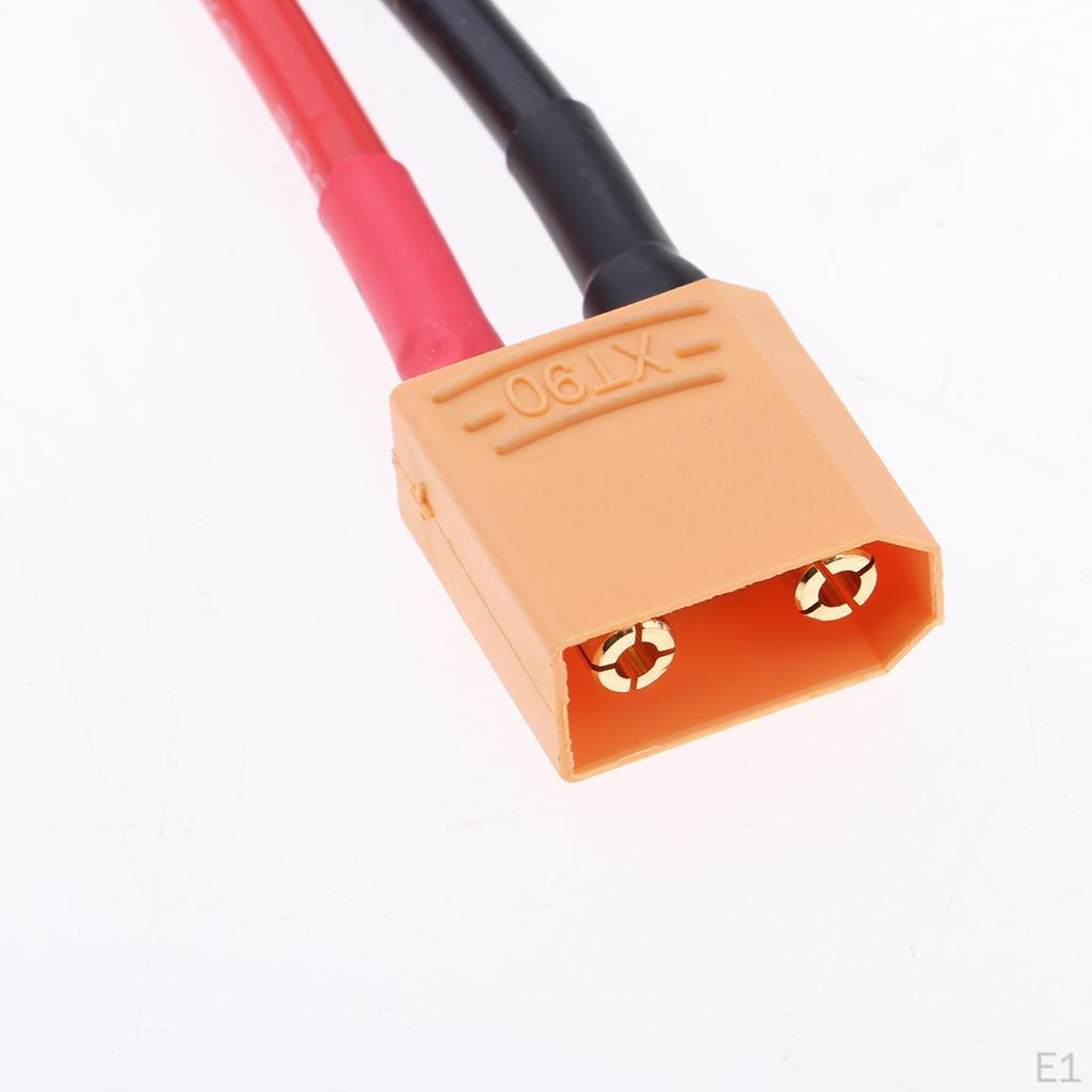 Кабель для зарядки аккумулятора RC XT90 до 4.0 Banana 2AWG 35,5 см