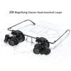 20X Magnifying Glasses Head Loupe with LED Light Head-mounted Magnifier Binocular Loupe for
