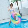 Unique Rainbow Inflatable Armband Float Ring For Swimming Activities Eco-friendly Pvc