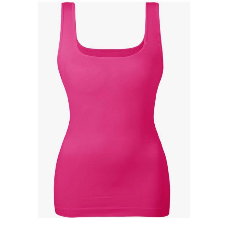 Женская европейская и американская утягивающая майка-комбинация с квадратным вырезом – Контроль живота, Формирование фигуры, Бесшовный жилет