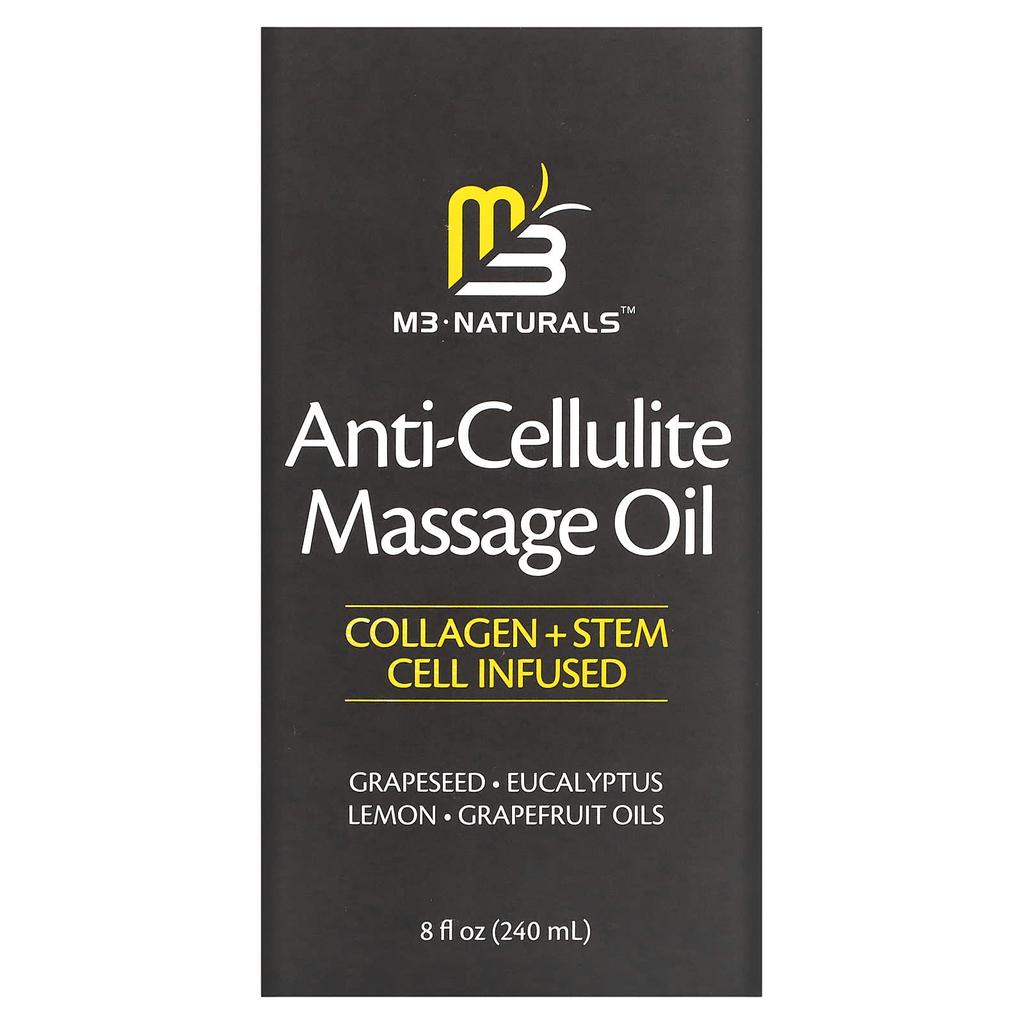 M3 Naturals Anti-Cellulite Massage Oil, 8 Fl Oz (240 Ml)