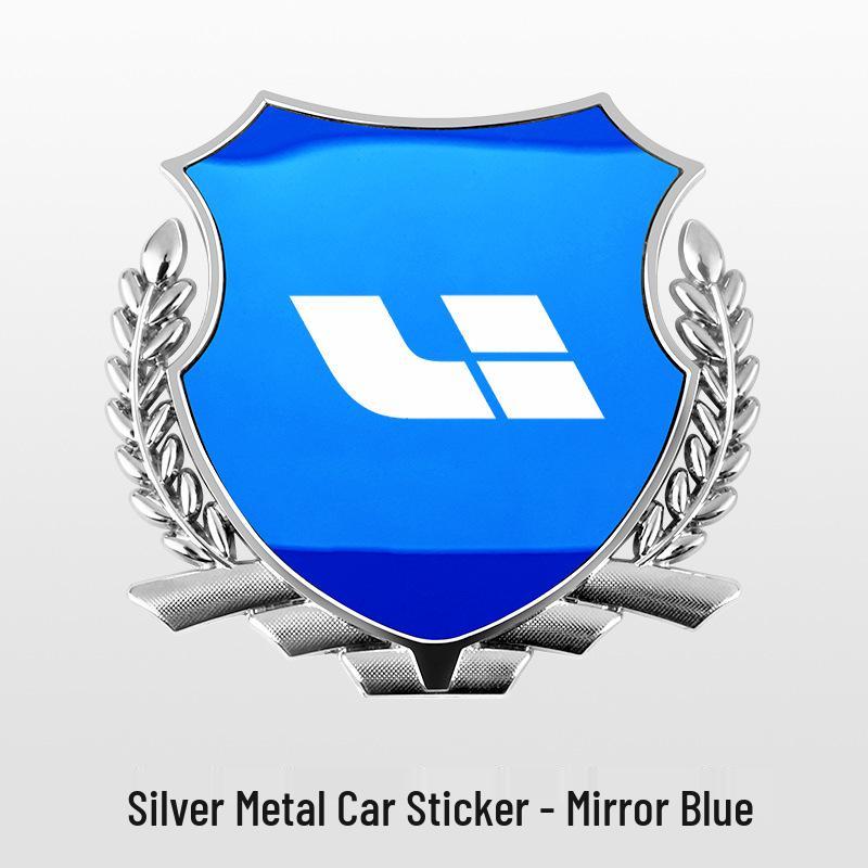 Ideal Cars Wheat Ear Fender Emblem for L6/ONE/L7/L8/L9/MEGA Models - Metal Body Decoration