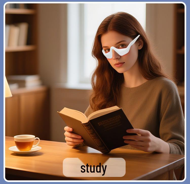 Умный массажер для глаз с красным светом: Перезаряжаемое устройство для красоты и защиты глаз