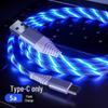 Luminous Data Cable for Apple & Huawei, Fast Charging, Type-C, Car-Mounted LED Flow - 1m/2m