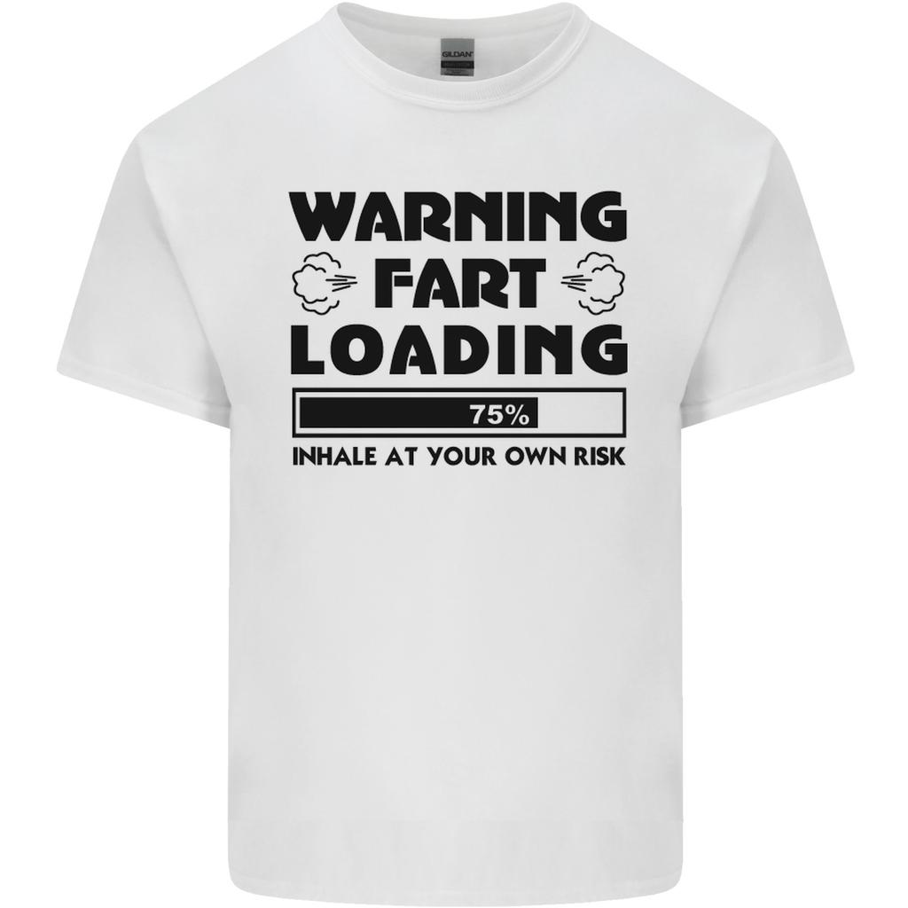 Warning Fart Loading Funny Farting Rude Unisexs Light Cotton TShirt